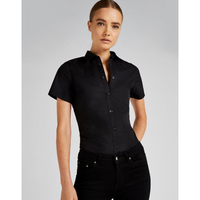 Women's tailored fit poplin shirt ssl dark navy marimea 2xl