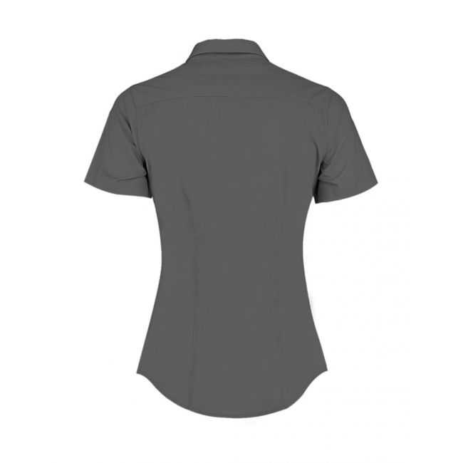 Women's tailored fit poplin shirt ssl graphite marimea l