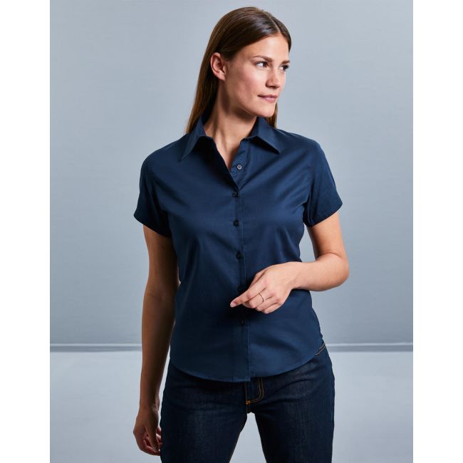 Ladies' classic twill shirt zinc marimea xs (34)