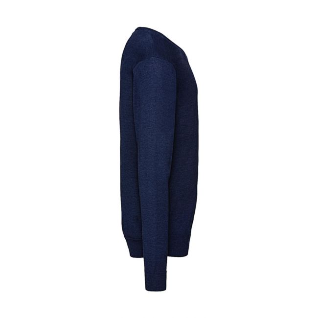 Men's v-neck knitted pullover french navy marimea m