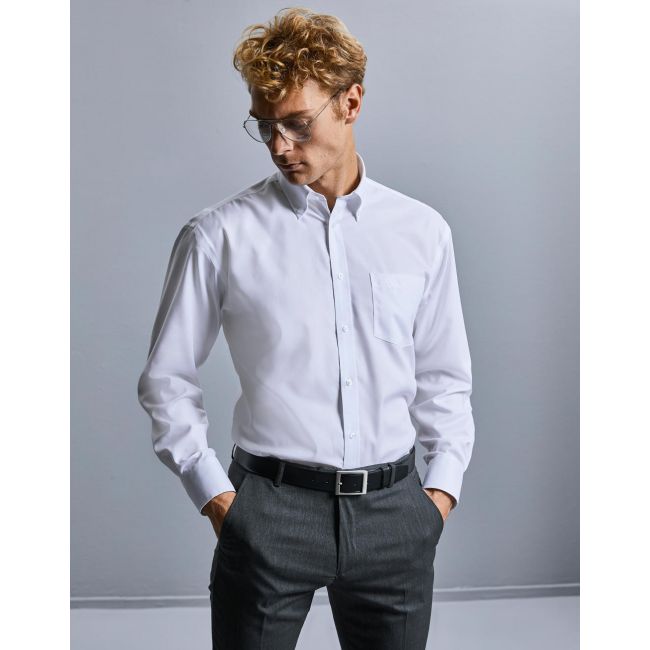 Men's ls ultimate non-iron shirt white marimea l