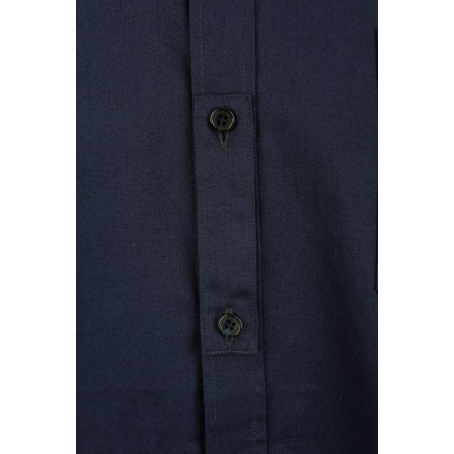 Sharp ssl/men twill shirt dark grey marimea s