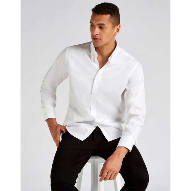 Tailored fit premium oxford shirt black marimea 2xl