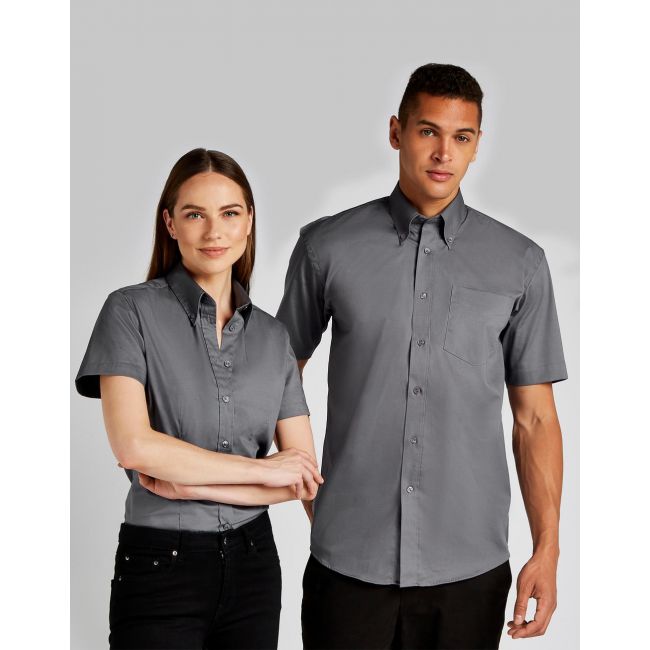 Women's tailored fit premium oxford shirt ssl charcoal marimea 2xl