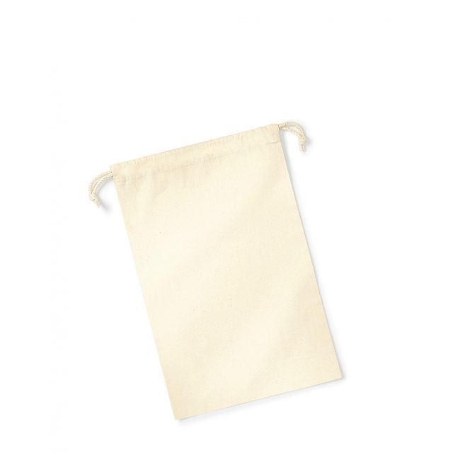 Organic premium cotton stuff bag natural marimea m