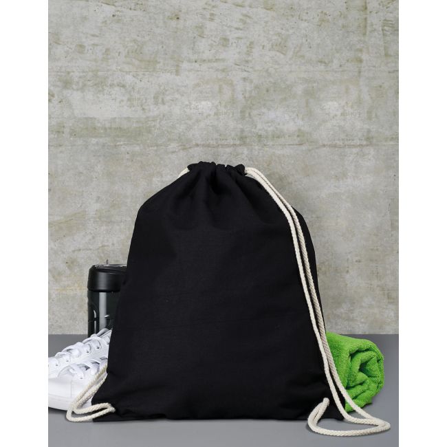 Cotton drawstring backpack peagreen marimea one size