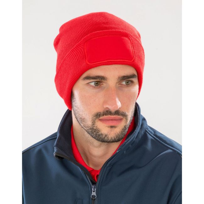 Recycled thinsulate™ printers beanie red marimea one size