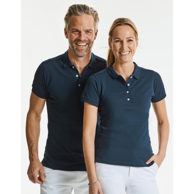 Ladies' fitted stretch polo bright royal marimea m