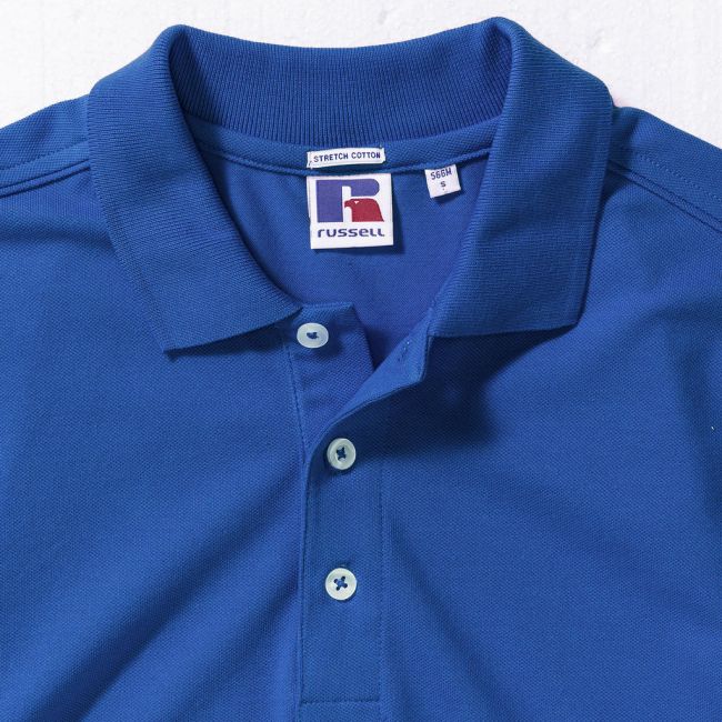 Men's fitted stretch polo azure marimea 3xl