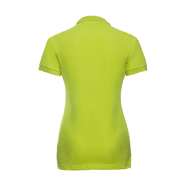 Ladies' fitted stretch polo sky marimea m