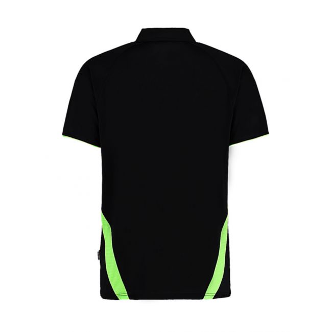 Classic fit cooltex® riviera polo shirt  black/fluorescent lime marimea s