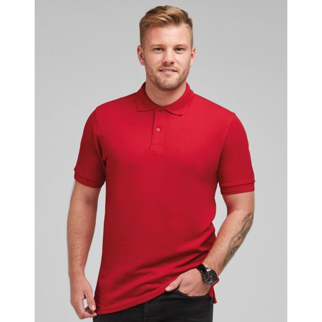 Men's poly cotton polo red marimea 4xl