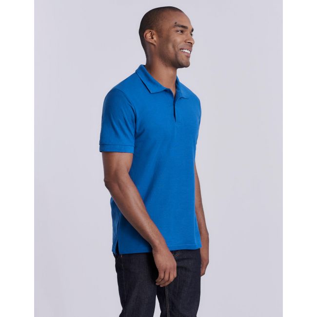 Dryblend® double piqué polo dark heather marimea 3xl