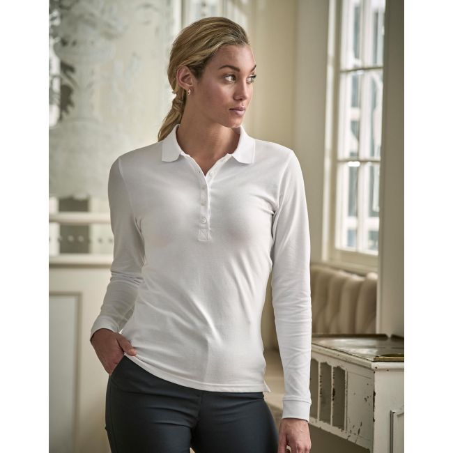 Ladies luxury ls stretch polo navy marimea xl