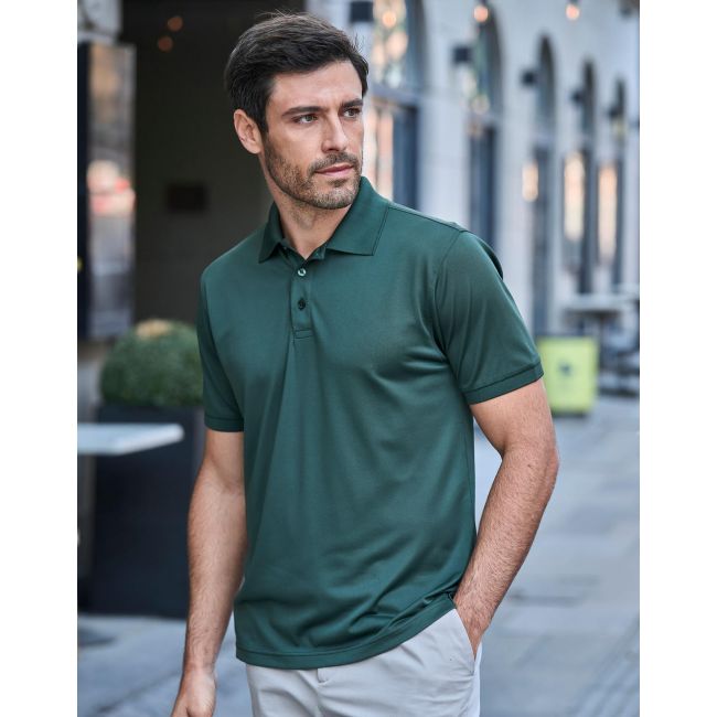 Stretch tee dark green marimea m