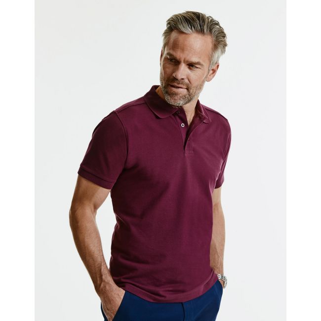 Men's tailored stretch polo classic red marimea s