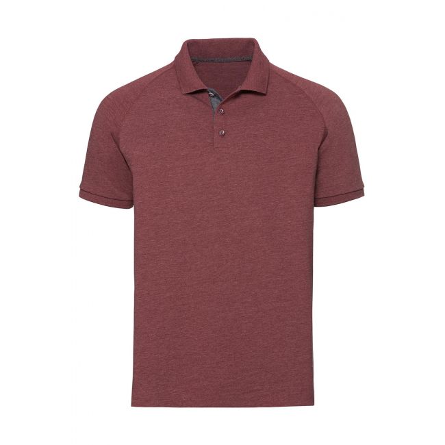 Men's hd raglan polo maroon marl marimea s