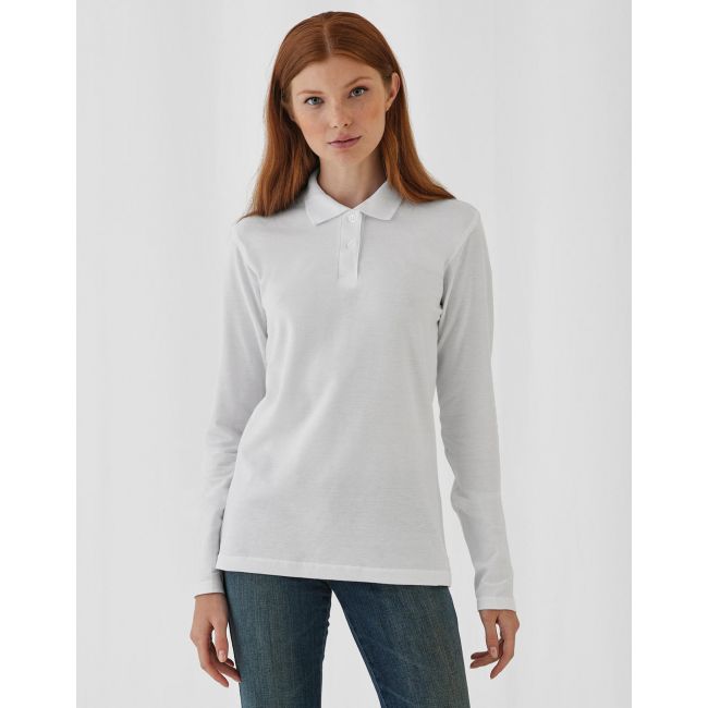 Id.001 lsl /women polo white marimea l