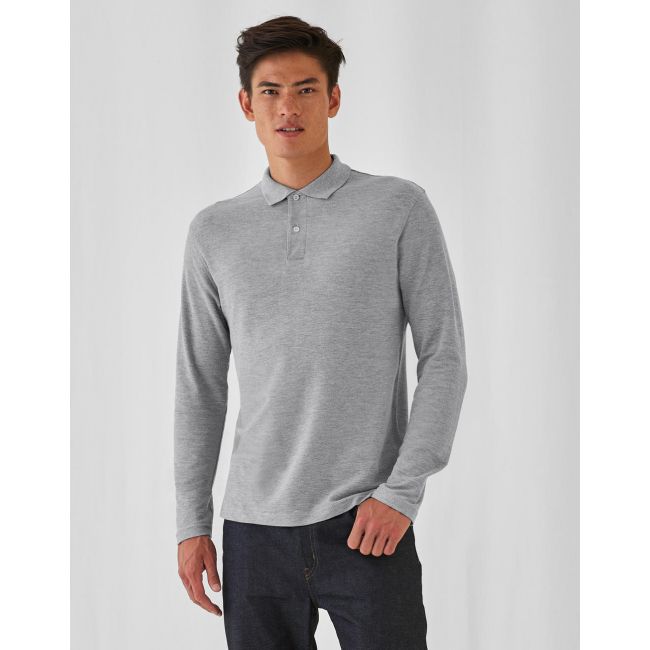 Id.001 lsl polo heather grey marimea xl