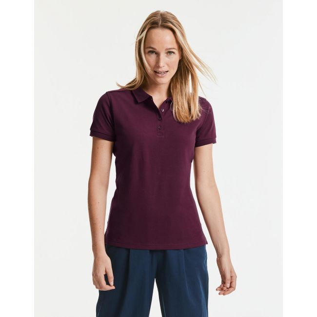 Ladies' tailored stretch polo bright royal marimea s