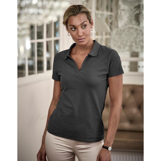 Women's luxury stretch v polo flint stone marimea 2xl