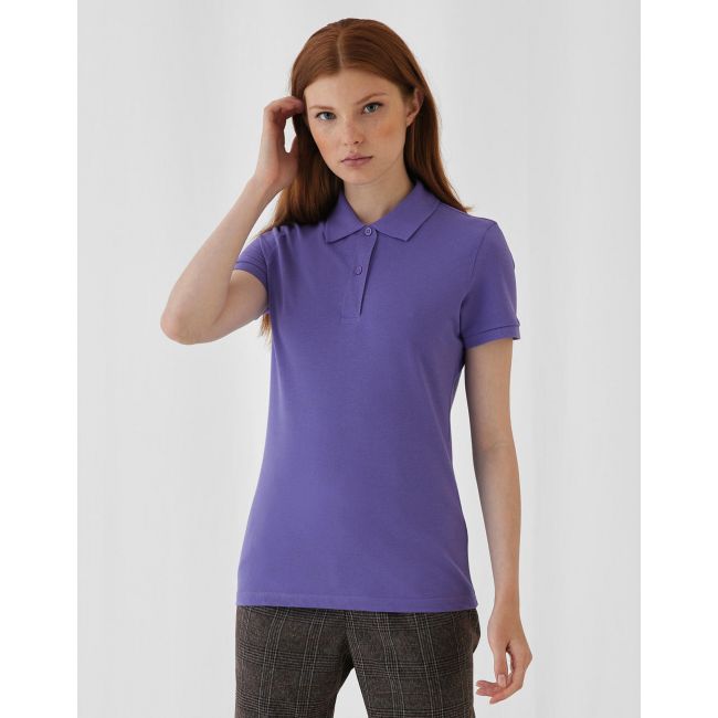 Organic inspire polo /women black marimea l