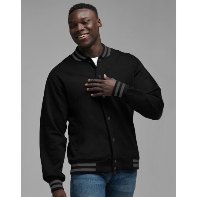 Campus jacket black/charcoal marimea xs