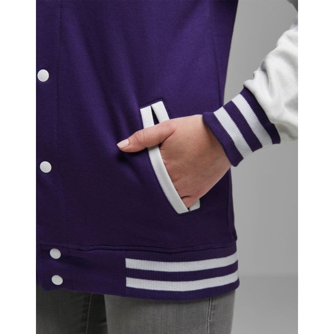 Varsity jacket purple/white marimea 2xl