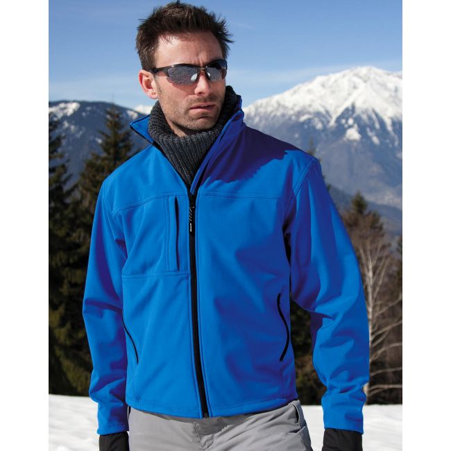 Men's classic softshell jacket azure marimea 2xl