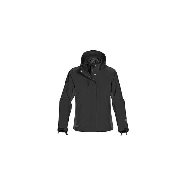 Ladies' atmosphere 3-in-1 jacket black/granite marimea l