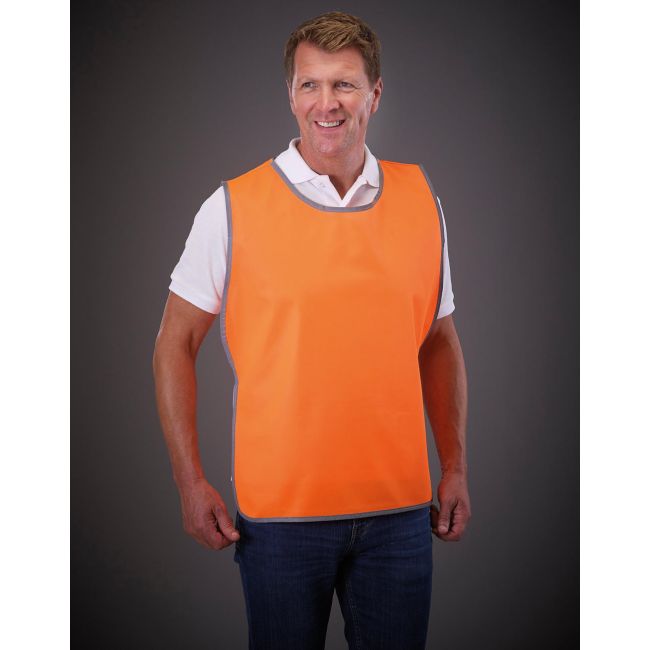 Fluo reflective border tabard white marimea l/xl