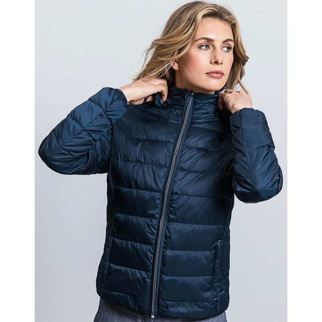 Ladies' hooded nano jacket iron grey marimea s