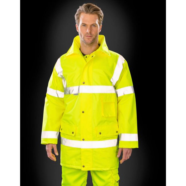 Safety jacket fluorescent yellow marimea s