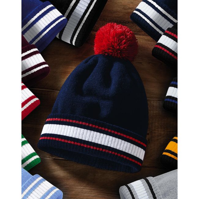 Stadium beanie black/classic red/white marimea one size