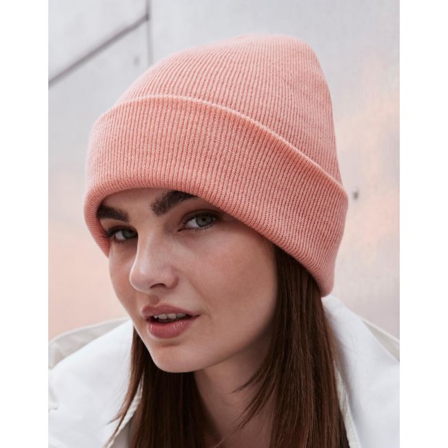 Original cuffed beanie fluorescent orange marimea one size