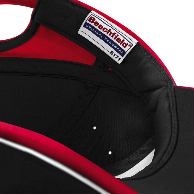 Teamwear competition cap black/classic red/white marimea one size