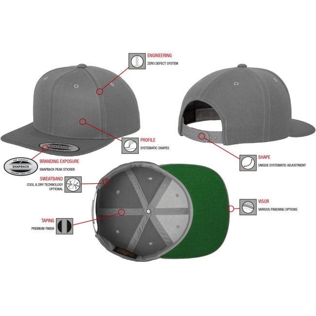 Classic snapback cap dark grey/dark grey marimea one size