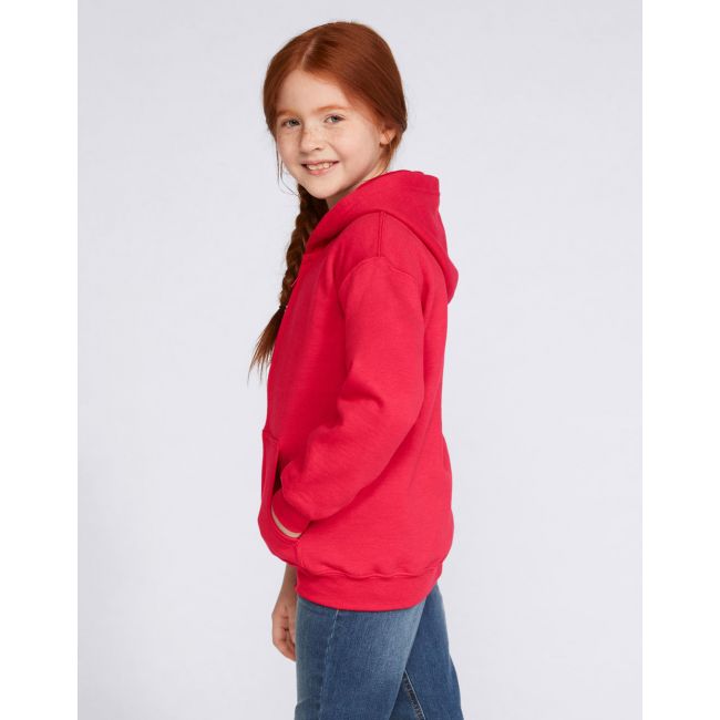 Heavy blend youth full zip hooded sweat red marimea l (164, 10/12)