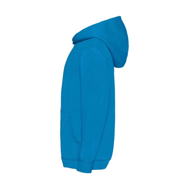 Kids classic hooded sweat azure blue marimea 116 (5-6)