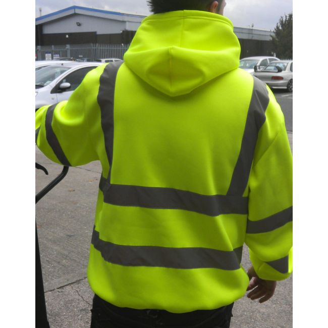 Fluo hoodie fluo orange marimea m