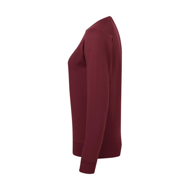 Ladies' raglan sweat burgundy marimea xs