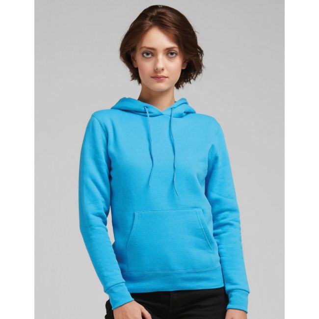 Ladies' hooded sweatshirt turquoise marimea xl