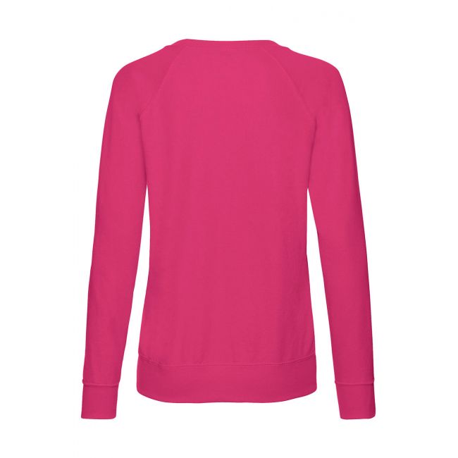 Ladies lightweight raglan sweat fuchsia marimea s