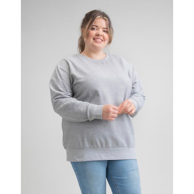 The sweatshirt heather grey melange marimea m