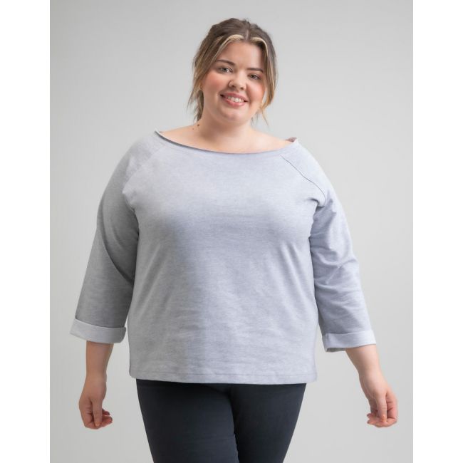 Flash dance sweat heather grey melange marimea l