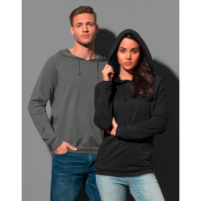 Unisex sweat hoodie light real grey marimea xs