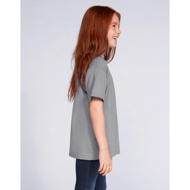 Heavy cotton youth t-shirt charcoal marimea m (170)