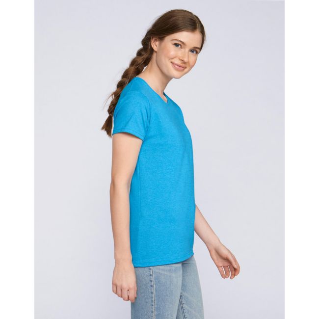 Ladies' heavy cotton t-shirt azalea marimea l