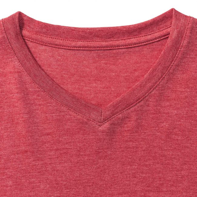 Boys v-neck hd tee maroon marl  marimea l (128/7-8)