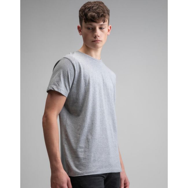 Men's essential t charcoal grey melange marimea l